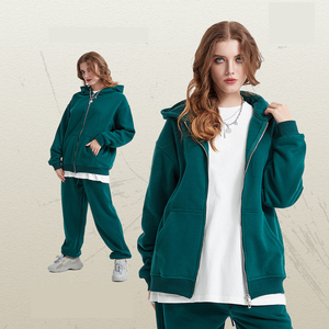 Nouvelle mode de pulls à capuche en coton lourd hommes et femmes luxe qualité fermeture éclair surdimensionné et motif araignée pour l'hiver - Product Image 3