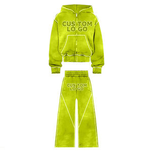 ชุดวอร์มทรงโอเวอร์ไซส์สำหรับผู้ชายเสื้อฮู้ดผ้าว๊อทสำหรับผู้ชายพิมพ์ลายหน้าจอแบบกำหนดได้เอง - Product Image 3