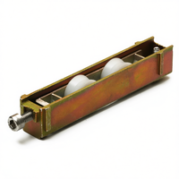 Rodamiento Industrial Ajustable de Aleación de Zinc de 2 Ruedas con Rodamientos de Bolas/Agujas para Rodillos de Puertas y Ventanas de Desplazamiento Suave, 200 kg por Hoja