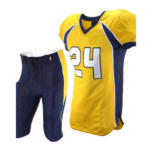 Nuevo 2024 alta calidad adultos jóvenes sublimación uniforme de fútbol americano Jersey pantalones cortos con uniforme personalizado - Product Image 2