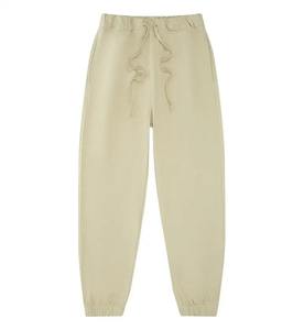 330g hommes 100% coton printemps pantalon solide Beige décontracté sport pantalon avec dessin haute qualité français éponge poche pantalons de survêtement - Product Image 3
