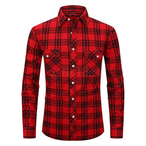 เสื้อเชิ้ตผ้าแฟลนเนลผู้ชายแบบสบายๆ ราคาขายส่งปรับแต่งได้ ดีไซน์สวยงามทันสมัยมาใหม่ - Product Image 6