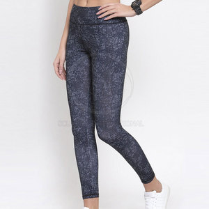 Vêtements de mode de haute qualité femmes Legging solide séchage rapide respirant grande taille longueur au genou Spandex/Polyester taille élastique fait - Product Image 3