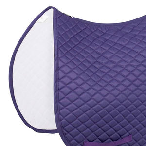 High Quality 100% Cotton Made Horse Riding Saddle Pad Western Style <b>Fleece</b> Lining Wool Filling Custom Logo Saddle Pads - Product Image 6