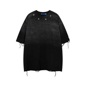 เสื้อยืดผ้าฝ้าย100% สำหรับผู้ชายทรงโอเวอร์ไซส์ผ้า180gsm น้ำหนัก - Product Image 5