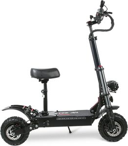 Série de scooters électriques pour adultes, double entraînement, moteur 5600W, vitesse maximale 50 mph, 50 à 60 miles, pneus tout-terrain, siège amovible - Product Image 1
