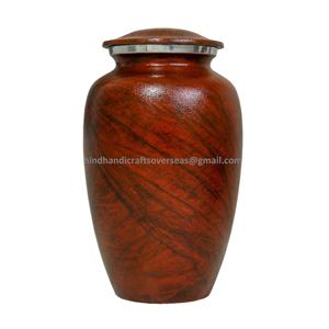 Urnes de crémation en aluminium de haute qualité peintes à la main pour accessoires de cercueil Inde Fabricant Fournisseur - Product Image 1