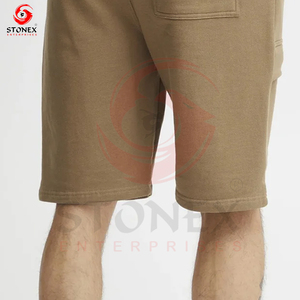 Pantalones cortos Cargo para hombre personalizados al por mayor, pantalones cortos Cargo de verano informales para entrenamiento callejero con cintura elástica - Product Image 5