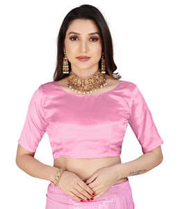 FABZONE lanza nuevos saris de seda georgette de diseño con estampado intenso, tejido zari y lentejuelas, con blusa elegante para ocasiones especiales. - Product Image 4