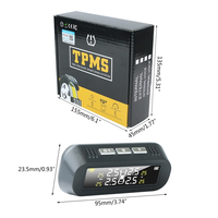 Pare - brise solaire TPMS système de surveillance de la pression des pneus alarme de pression des pneus sans fil pour voiture ca