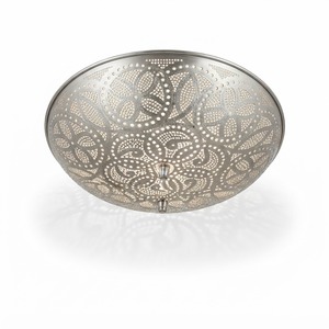 Lámpara de Techo Marroquí Perforada, Lámpara Colgante Decorativa Hecha a Mano con Patrón Floral Islámico - Product Image 6