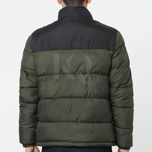 Veste à col montant d'hiver personnalisée de haute qualité à bas prix 2025, couleur personnalisée, logo frontal, veste à bulles pour hommes, vêtements de rue les plus vendus - Product Image 3