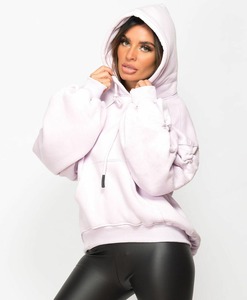 Nouvelle arrivée sweats à capuche pour femmes oversize épaule tombante poids lourd Polyester et coton sweats à capuche à manches longues femmes - Product Image 6
