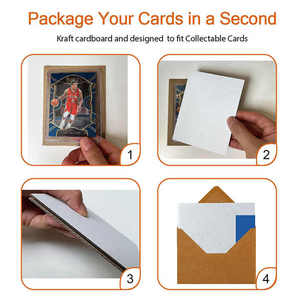 Chất lượng cao 3.5x4.5 inch tấm các tông sóng giấy các tông Divider thẻ kinh doanh thư mục stiffeners cho chủ sở hữu thẻ - Product Image 5