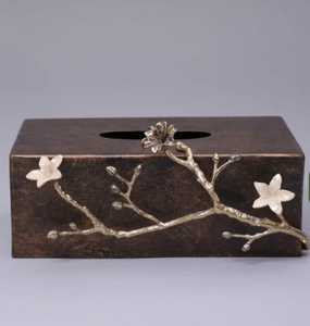 Tabletop Decoration Handmade Metal Stainless Steel Napkin Holder Designer <b>Facial</b> Paper Holder Box At Affordable Price - Product Image 4