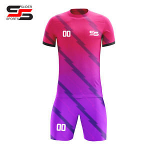 Conjunto de sublimación completo transpirable, uniforme de fútbol, impresión Digital, diseño personalizado, camiseta de fútbol para mujer y conjuntos cortos, ropa de fútbol - Product Image 3