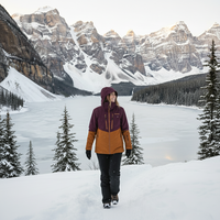 Chaqueta de Esquí con Capucha Impermeable y Cortavientos para Hombre MITEXCO |   Chaqueta de Snowboard Bicolor para Deportes de Invierno y Aventuras al Aire Libre
