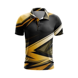 Chemises pour hommes grande taille personnalisées de haute qualité, 100% polyester, impression par sublimation avec logo personnalisé, anti-rides, séchage rapide, vente en gros - Product Image 5