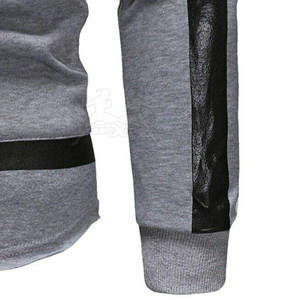 Sweat à capuche à demi-fermeture éclair Basics avec texture lisse et conception de poche avant Sweat à capuche à demi-fermeture éclair de coupe décontractée avec un look élégant - Product Image 5