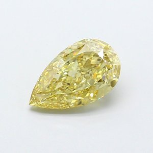 Diamante Cultivado en Laboratorio, Corte Pera, 2.04ct, VS1, Amarillo Intenso Fantasía - Product Image 1