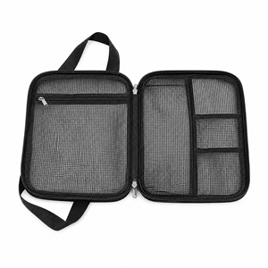 Trousse de toilette en maille noire, entièrement en maille, rangement portable pour le fitness en plein air et la baignade - Product Image 4