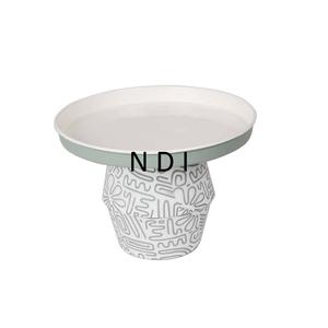 Calidad sostenible Bodas y otras fiestas Celebración Soporte de pastel de metal Soporte de plato de pastel de forma redondeada - Product Image 1