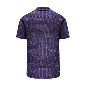 T-shirts de sport de performance solide pour hommes avec design sublimé et tissu en jersey tricoté avec logo brodé. - Product Image 2