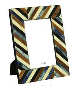 กรอบรูปทำจากไม้แบบฝังกระดูกสำหรับตกแต่งบ้านสมัยใหม่ดีไซน์แบบอินเดียลายดอกไม้หรูหรา - Product Image 6