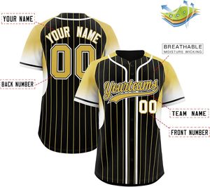 Jersey de béisbol de alto rendimiento, camisa de softbol de malla con botones personalizados, letras bordadas que absorben la humedad, aparejos de sarga de EE. UU. - Product Image 2