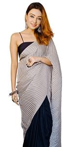 Alta demanda Diseñador glamoroso Chinon Saree Elegante y elegante para fiestas Bodas y eventos formales - Product Image 5