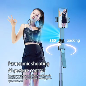 AI Auto treppiede per Selfie Stick 360 rotante Gimbal con rilevamento remoto del viso telescopico per telefoni cellulari universali - Product Image 4