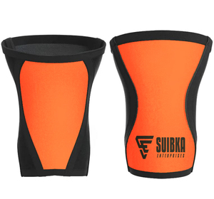 Manchon de genou élastique personnalisé avec logo OEM, imprimé par transfert thermique, durable, 5 mm, 7 mm, 9 mm, en néoprène, pour le soutien de la musculation en salle de sport - Product Image 1