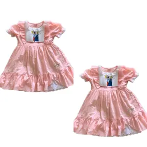 Smock Velvet Smock With Long Sleeves Girls Party Dresses Princess Children Good Quality Luxury Using For Baby Girl Baby.