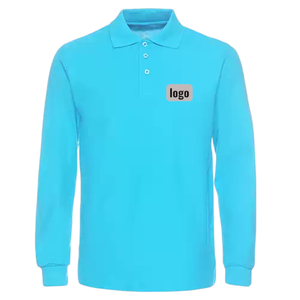 Camiseta Polo de Manga Larga con Logotipo Personalizado, Fabricante Vietnamita, OEM ODM, Uniforme de Trabajo de Golf, Poliéster, Spandex, Algodón - Product Image 3