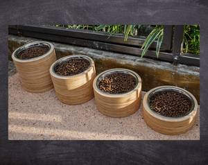 Fabricant de bol en céramique coloré personnalisé pour chiens et chats avec étagère en bambou Mangeoire d'eau et de nourriture écologique pour animaux de compagnie - Product Image 3