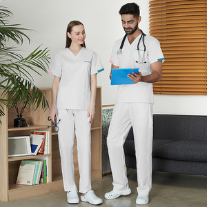 مجموعات زي موحد للجراحات والمستشفيات الطبية ، قماش راقِ ، ملابس موحدة مريحة ، ملونة مخصصة ، شعار موحد للممرضات - Product Image 5