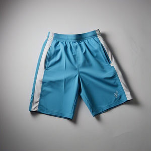 Vêtements de sport athlétiques 100% polyester pour hommes, couleur unie, entraînement fitness, course à pied et entraînement - Product Image 2