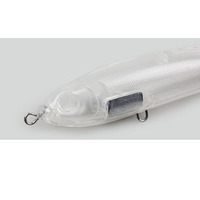 65g/13.9cm non peint grand jeu bâton appât 2.310z/5.47in ABS Stickbait leurre corps non peint leurre blancs