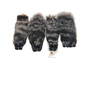 Raw Wholesale <b>Machine</b> Double Weft 100% Vietnamese Temple Bundle Processing None <b>Braiding</b> Unprocessed Human <b>Hair</b> Extensions - Product Image 2