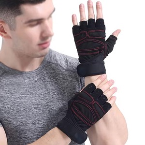 โลโก้ที่กําหนดเองคุณภาพสูงขายส่งโดยผู้ผลิตที่ดีรูปแบบใหม่วัสดุที่ดีที่สุดด้วยอัตราที่ดีที่สุดสําหรับถุงมือออกกําลังกายยิมอัตราถูก - Product Image 3