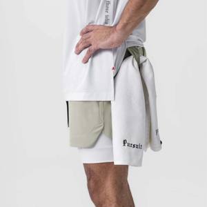 Short décontracté à taille élastique avec poches pour homme-Parfait pour la gym, le sport et le streetwear décontracté - Product Image 2