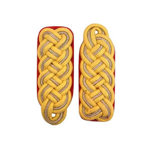 Épaulettes en or sur mesure Épaulettes Accessoires uniformes-Épaulettes en cuir de style à la mode Cordons Service OEM - Product Image 2