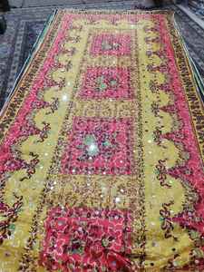 High Quality Women's Mirror Work Shawl New Solid Pattern Long Length Ethnically Ethnic Pakistani/Indian Made Silk Viscose Cotton - Product Image 6