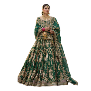 Nouvelle arrivée Robe de mariée traditionnelle en couleur unie pour femmes Robe longue Dernier design Broderie Travail de mariage Fête - Product Image 1