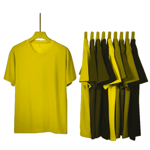 Combet Camiseta de algodón de talla grande 100% para hombre, cuello redondo, estampado de pigmentos, transpirable, manga corta, ajuste suelto, diseño en blanco frontal - Product Image 1