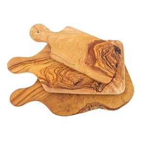 Planche à découper de cuisine en bois de forme ronde antique avec poignée, nouveau Design, table à découper en bois, Offre Spéciale - Product Image 4