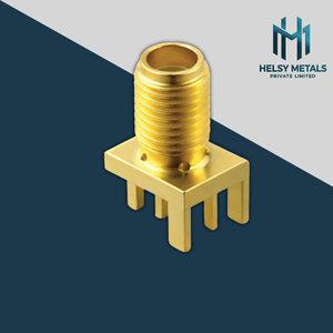 ขั้วต่อ SMA ตัวเมียแบบติดตั้งบนแผงวงจรพิมพ์ ชุบทองเหลือง ขั้วต่อโคแอกเชียล RF สำหรับส่งสัญญาณความถี่สูง 50 โอห์ม - Product Image 1