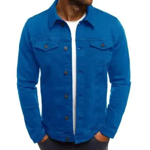 Veste en jean de qualité supérieure pour homme Confortable et durable, facile à porter et à laver avec une veste en jean multicolore pour homme - Product Image 4