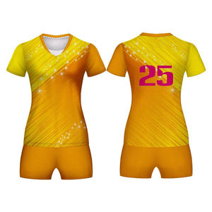 Conjunto de Uniforme de Voleibol Personalizado para Mujer, 100% Poliéster Jersey, Secado Rápido, Antiencogimiento, Ajuste Cómodo, Impresión por Sublimación Unisex - Product Image 4