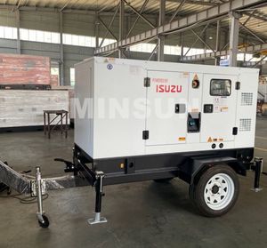Groupe électrogène diesel insonorisé portable triphasé 12V DC 12KW - Product Image 3